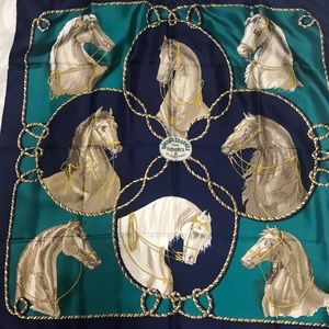 Hermès Silk Scarf Brides Legeres 90 cm with box